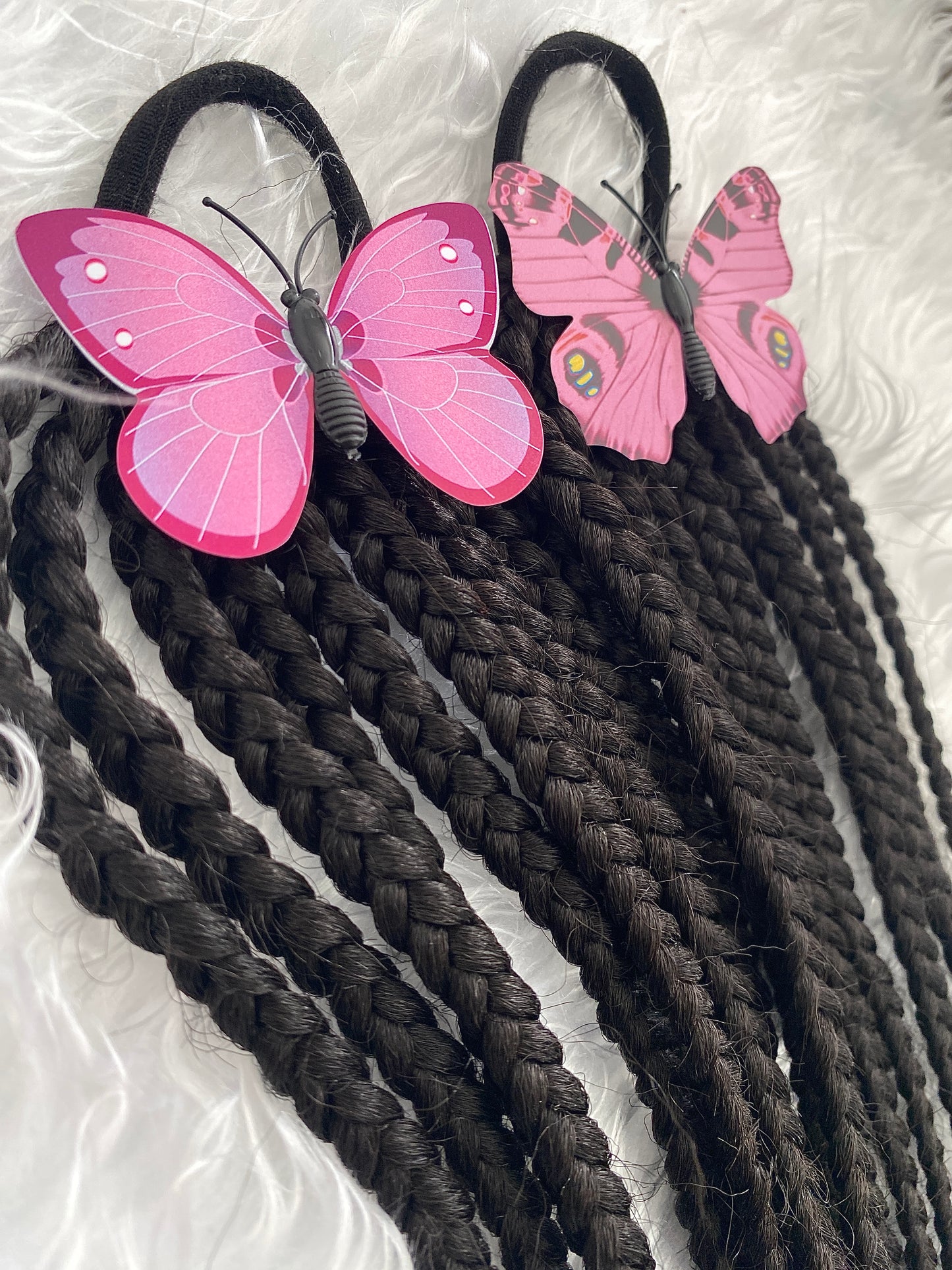 Braided ponytail with beads set
