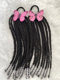 Braided ponytail with beads set